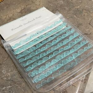 Grove Reusable Sandwich Bags - Aqua